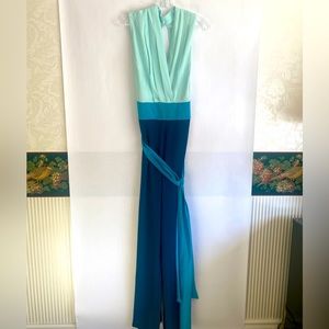 New York & Company Chalina Colorblock Eva Mendes Jumpsuit Romper